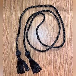 Black graduation cord ceremony grad high school college academic school